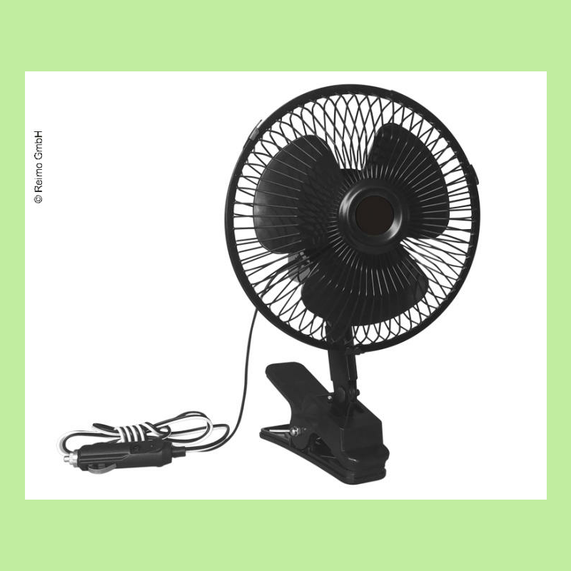 Schwarzer Ventilator, Schreibtischventilator mit LED-Licht, 2-in-1 Alogy,  tragbar, zum Aufhängen, zum Aufhängen, kabellos, für den Außenbereich,  Mini-Ventilator-Hakenhalter 