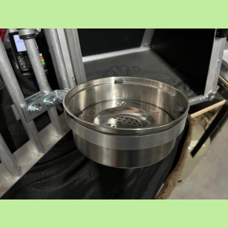 Napf EDELSTAHL NEU mit Halterung 18 cm