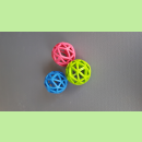 Gitterball 7 cm, Pink,blau oder neongrün